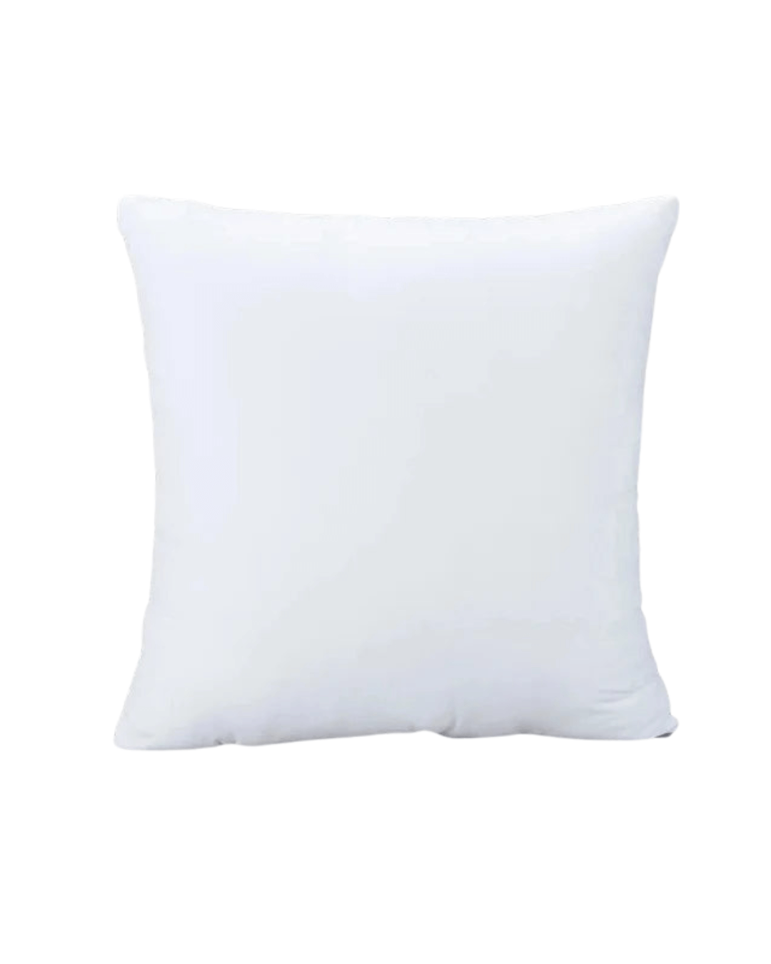Cotton bounce back pillow in white, soft and durable cushion for home decor and comfort.