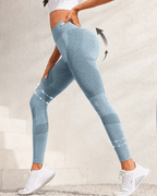 High-waist yoga leggings featuring a butt-lifting design, perfect for workouts and all-season activities.