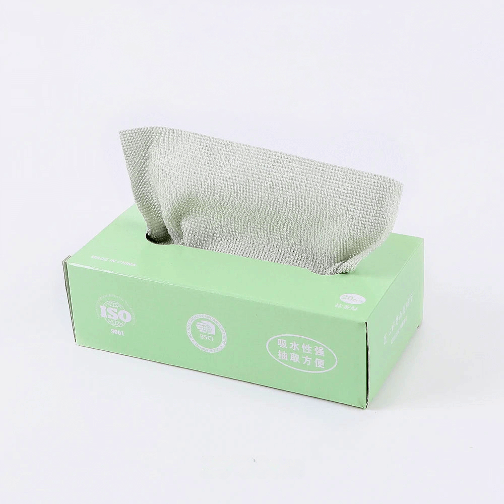 Matcha set microfibre cleaning cloth in green packaging, ideal for streak-free drying and lint-free cleaning.