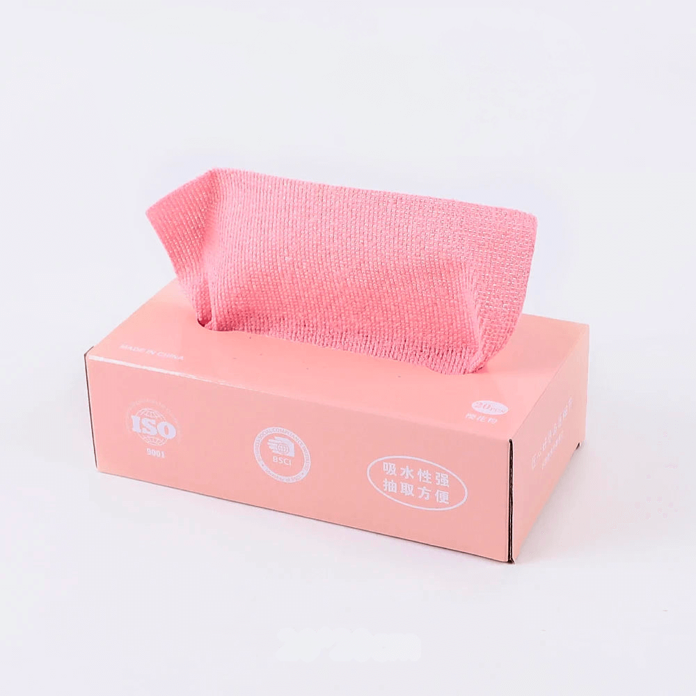 Matcha set microfibre cleaning cloths in pink packaging, ultra-absorbent and lint-free for streak-free drying.