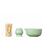 Matcha Moment Set - Ästhetisches Set mit Bambusbesen, Keramikschale